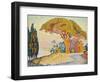 Pinie bei Bertraud, Saint-Tropez (Provence). Le Pin de Bertaud, Saint-Tropez (Provence)-Paul Signac-Framed Giclee Print