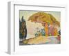 Pinie bei Bertraud, Saint-Tropez (Provence). Le Pin de Bertaud, Saint-Tropez (Provence)-Paul Signac-Framed Giclee Print