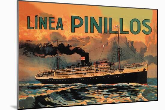 Pinillos Cruise Line-null-Mounted Art Print