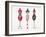 Pink 3 Dresses-Cat Coquillette-Framed Giclee Print