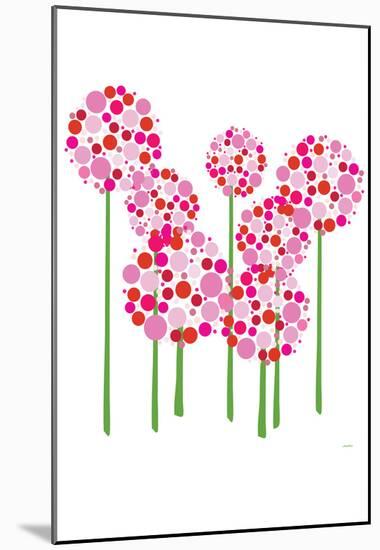 Pink Allium-null-Mounted Poster