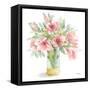 Pink Amaryllis-Leslie Trimbach-Framed Stretched Canvas