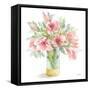 Pink Amaryllis-Leslie Trimbach-Framed Stretched Canvas