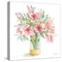 Pink Amaryllis-Leslie Trimbach-Stretched Canvas