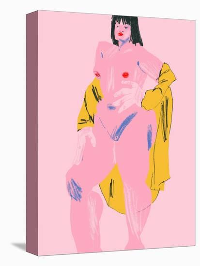 Pink &Amp; Yellow Nude-Francesco Gulina-Stretched Canvas