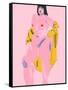 Pink &Amp; Yellow Nude-Francesco Gulina-Framed Stretched Canvas
