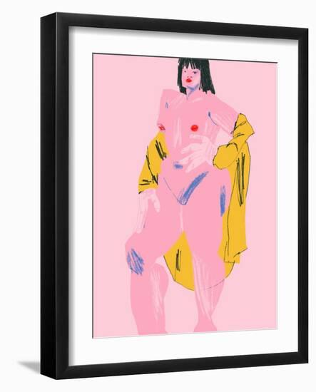Pink &Amp; Yellow Nude-Francesco Gulina-Framed Photographic Print