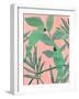 Pink and Green Birds of Paradise I-Annie Warren-Framed Art Print