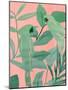 Pink and Green Birds of Paradise II-Annie Warren-Mounted Art Print