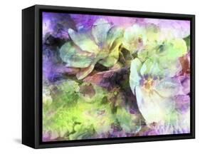 Pink and Green Floral Abstract-Dorothy Berry-Lound-Framed Stretched Canvas