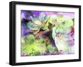 Pink and Green Floral Abstract-Dorothy Berry-Lound-Framed Giclee Print