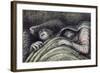 Pink and Green Sleepers-Henry Moore-Framed Giclee Print