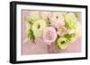 Pink and Lime Spring Bouquet I-Cora Niele-Framed Giclee Print