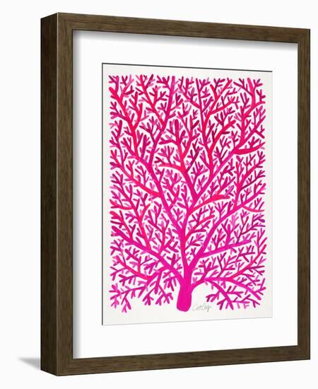 Pink and Ombre Fan Coral-Cat Coquillette-Framed Giclee Print