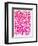 Pink and Ombre Fan Coral-Cat Coquillette-Framed Giclee Print