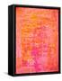 Pink and Orange Abstract Art Painting-T30Gallery-Framed Stretched Canvas