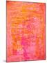 Pink and Orange Abstract Art Painting-T30Gallery-Mounted Art Print