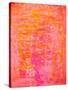 Pink and Orange Abstract Art Painting-T30Gallery-Stretched Canvas