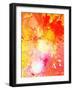 Pink and Orange Abstract Art Painting-T30Gallery-Framed Art Print