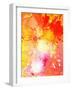 Pink and Orange Abstract Art Painting-T30Gallery-Framed Art Print