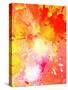 Pink and Orange Abstract Art Painting-T30Gallery-Stretched Canvas