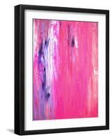 Pink and Purple Abstract Art Painting-T30Gallery-Framed Art Print
