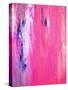 Pink and Purple Abstract Art Painting-T30Gallery-Stretched Canvas