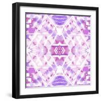 Pink and Purple Abstract-Deanna Tolliver-Framed Giclee Print