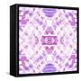 Pink and Purple Abstract-Deanna Tolliver-Framed Stretched Canvas