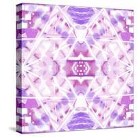 Pink and Purple Abstract-Deanna Tolliver-Stretched Canvas