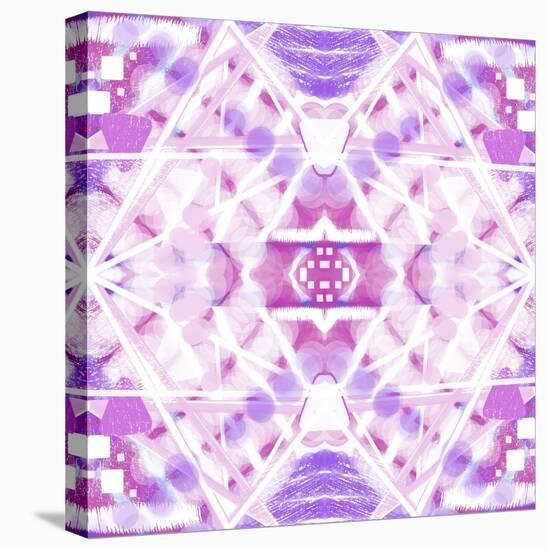 Pink and Purple Abstract-Deanna Tolliver-Stretched Canvas