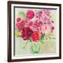 Pink and Red Florals-Farida Zaman-Framed Art Print