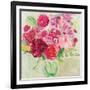 Pink and Red Florals-Farida Zaman-Framed Art Print