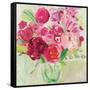 Pink and Red Florals-Farida Zaman-Framed Stretched Canvas