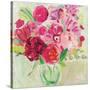 Pink and Red Florals-Farida Zaman-Stretched Canvas