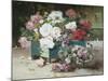 Pink and Red Roses-Eugene Henri Cauchois-Mounted Giclee Print