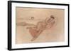 'Pink and Rose, The Mother's Sleep', c1895-James Abbott McNeill Whistler-Framed Giclee Print