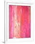 Pink and White Abstract Art Painting-T30Gallery-Framed Art Print