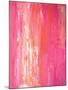 Pink and White Abstract Art Painting-T30Gallery-Mounted Art Print