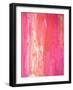 Pink and White Abstract Art Painting-T30Gallery-Framed Art Print