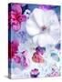 Pink and White Blossoms in Blue Water-Alaya Gadeh-Stretched Canvas