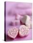 Pink and White Candy Hearts-Dr^ Martin Baumgärtner-Stretched Canvas