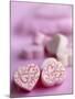 Pink and White Candy Hearts-Dr^ Martin Baumgärtner-Mounted Photographic Print