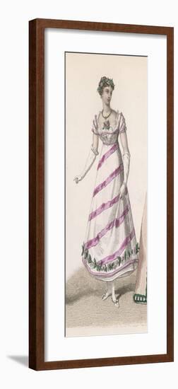 Pink and White Gown-null-Framed Art Print