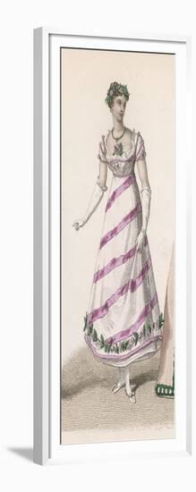 Pink and White Gown-null-Framed Art Print