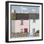 Pink and White Houses-Sophie Harding-Framed Giclee Print