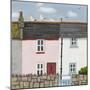 Pink and White Houses-Sophie Harding-Mounted Giclee Print