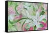 Pink and White Lilies I-Sandra Iafrate-Framed Stretched Canvas