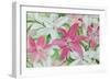 Pink and White Lilies III-Sandra Iafrate-Framed Art Print