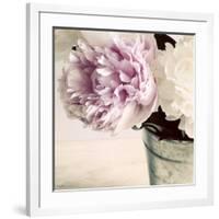 Pink and White Peonies in a Vase-Tom Quartermaine-Framed Giclee Print